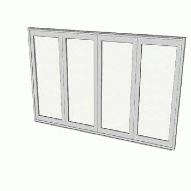2100 x 3188 4 Panel Bifold door