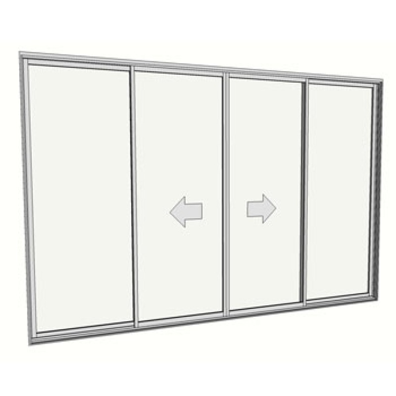 2400 x 3588 4 panel sliding door