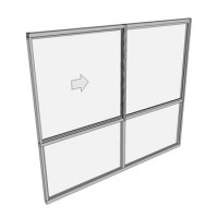 1800 x 2110 2 Light Sliding Window with lowlights