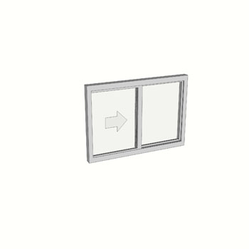 600 x 910 2 Light Sliding Window