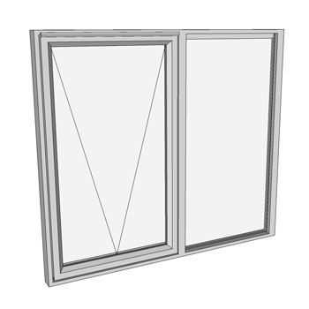 900 x 1510 2 Light Awning Window