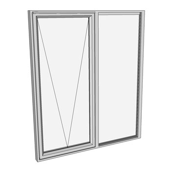 1200 x 1510 2 Light Awning Window