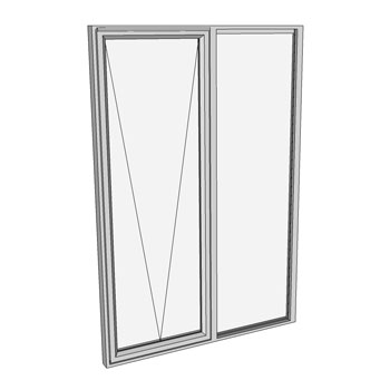 1500 x 1210 2 Light Awning Window