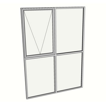 2100 x 1510 2 Light Awning Window with Lowlights