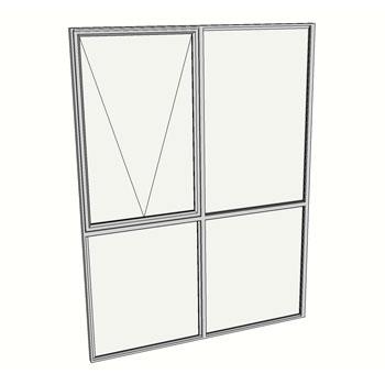 2100 x 1810 2 Light Awning Window with Lowlights