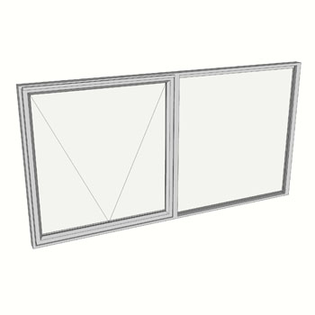 900 x 1810 2 Light Awning Window
