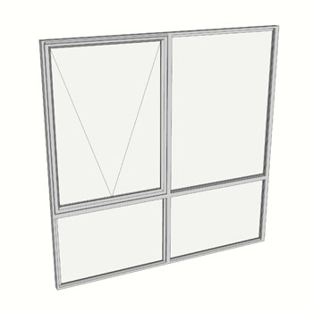 1800 x 1810 2 Light Awning Window with Lowlights