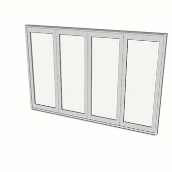 2100 x 3188 4 Panel Bifold Door
