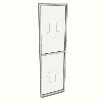 2100 x 610 1 Light Double Hung Window