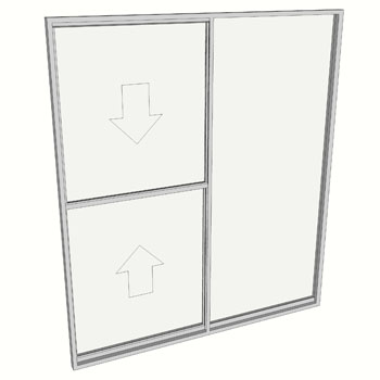 2100 x 1810 2 Light Double Hung Window
