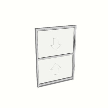 1200 x 910 1 Light Double Hung Window