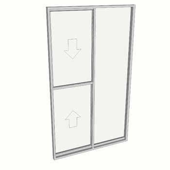 2100 x 1210 2 Light Double Hung Window