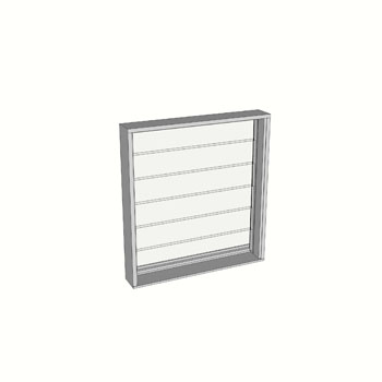 914 x 750 1 Light Louvre Window