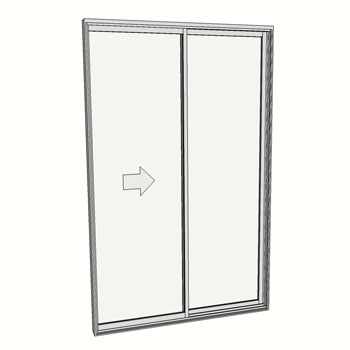 2400 x 1510 2 Panel Sliding Door