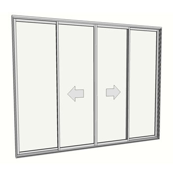 2400 x 2988 4 Panel Sliding Door