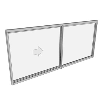 900 x 2110 2 Light Sliding Window
