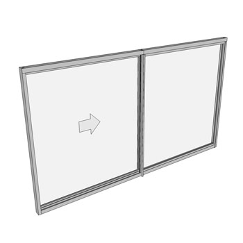 1200 x 2110 2 Light Sliding Window