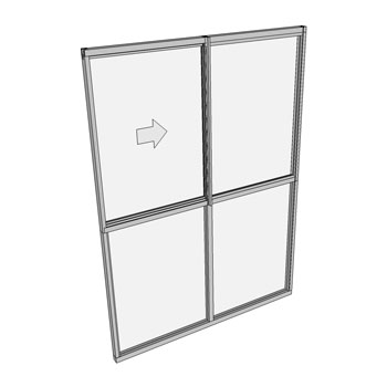 2100 x 1510 2 Light Sliding Window with Lowlights