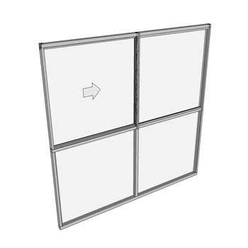 2100 x 2110 2 Light Sliding Window with Lowlights