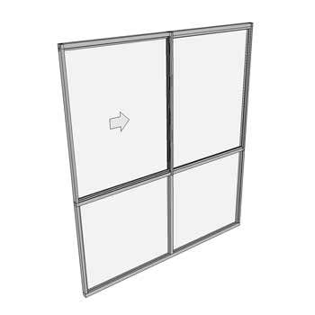 2400 x 1810 2 Light Sliding Window with Lowlights