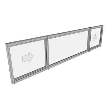 600 x 2710 3 Light Sliding Window