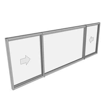 900 x 2710 3 Light Sliding Window