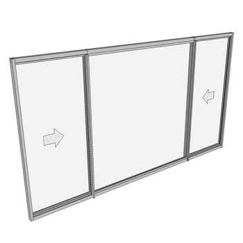 1500 x 2410 3 Light Sliding Window