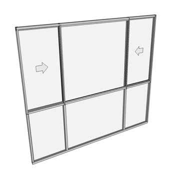 2400 x 2410 3 Light Sliding Window with Lowlights