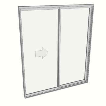 2100 x 1810 2 Panel Sliding Door