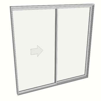 2100 x 2110 2 Panel Sliding Door