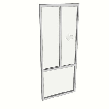 2400 x 910 2 Light Sliding Window with Lowlights