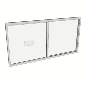 900 x 1810 2 Light Sliding Window
