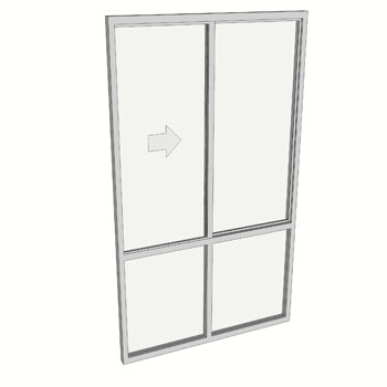 2100 x 1210 2 Light Sliding Window with Lowlights