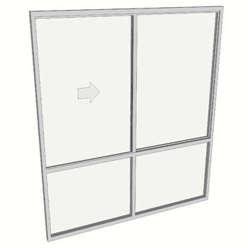 2100 x 1810 2 Light Sliding Window with Lowlights