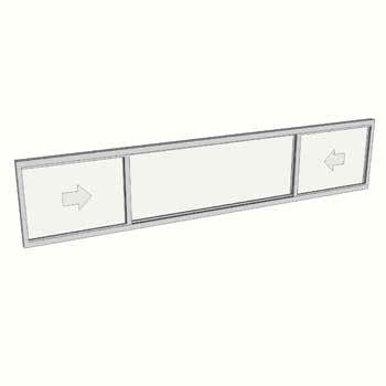 600 x 3010 3 Light Sliding Window